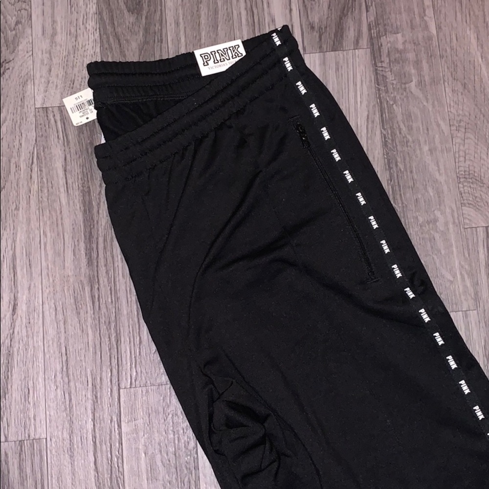 NWT Pink skinny track pants. Sz large.
